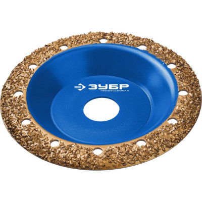 ЗУБР №2 Наклонная обдирочно-шлифовальная чашка, среднее зерно ВК8, 125 мм {33435-2}