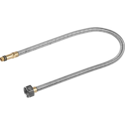 ЗУБР  1/2", 0.6 м, гайка-штуцер, сильфонная подводка для смесителей с удлиненным штуцером (51013-060)