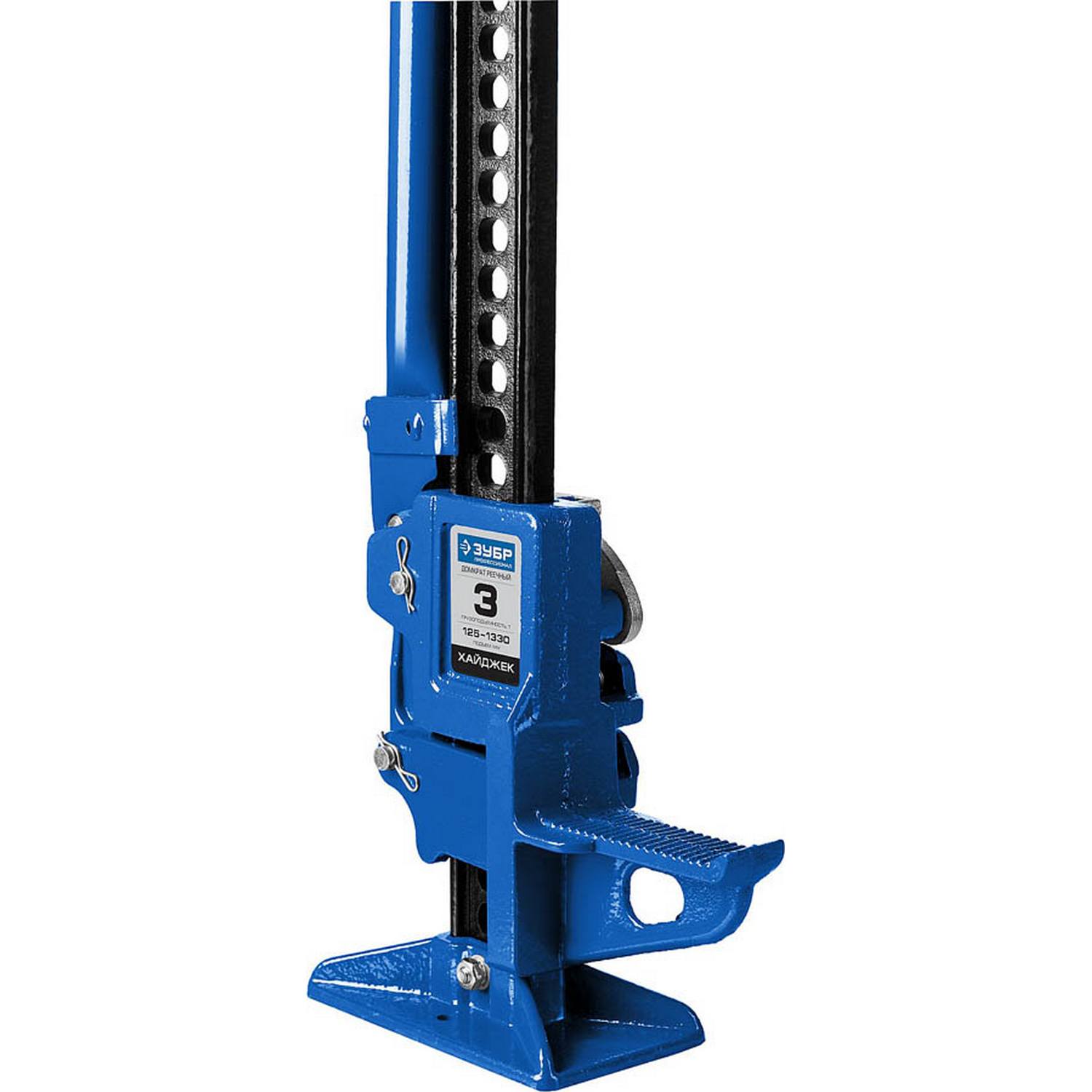 ЗУБР Хай-джек 3т, 125-1330мм домкрат реечный механический, Профессионал {43045-3-135_z01}