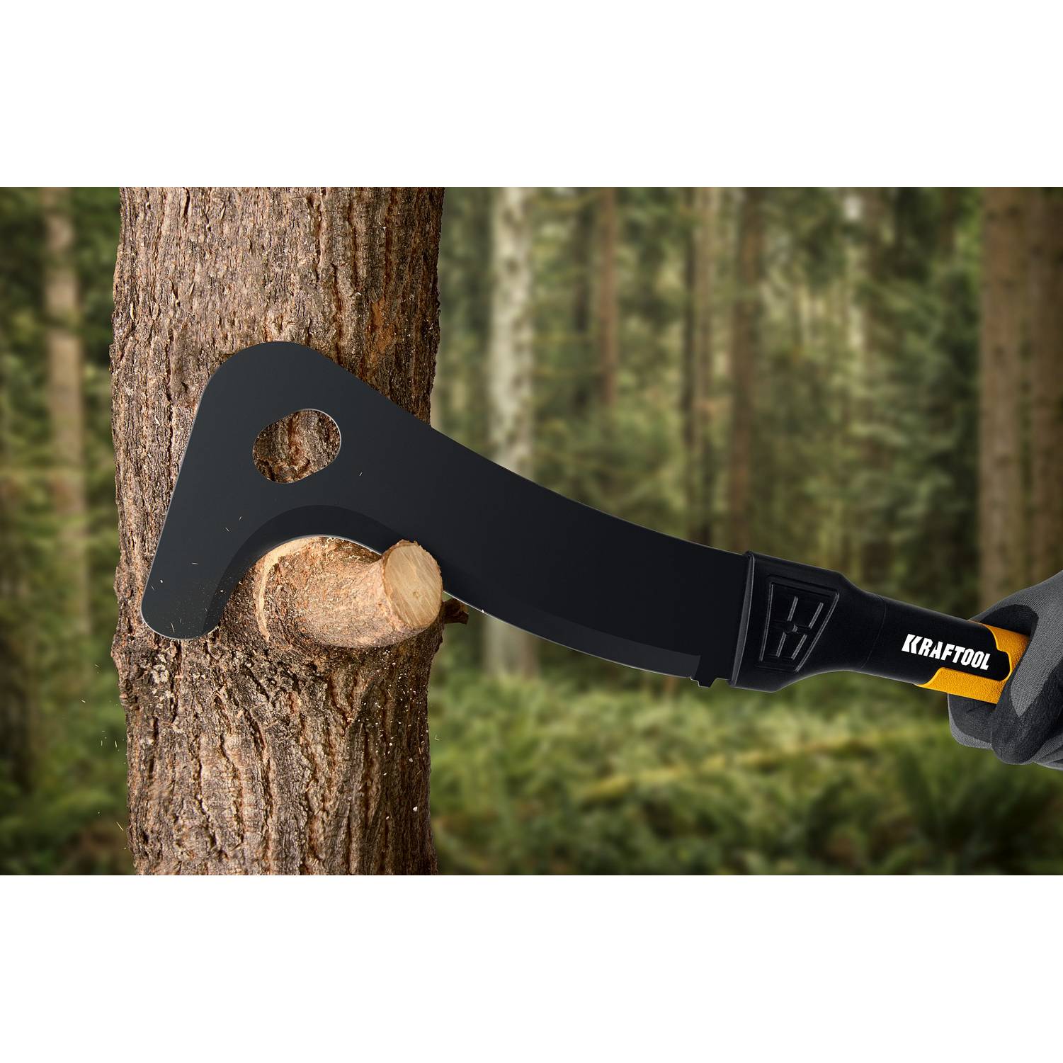 Садовый компактный секач KRAFTOOL Brush AXE 255/500мм {20805}