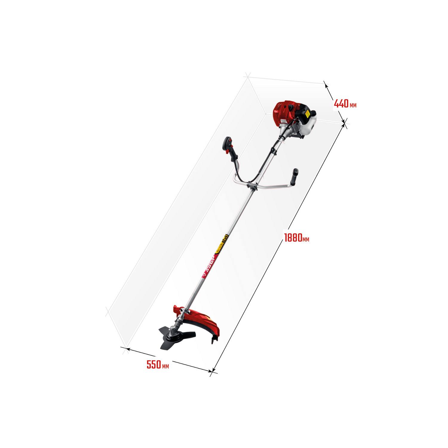ЗУБР КРБ-1300 бензокоса, 1.3 кВт / 1.7 л.с., 43 см3 {КРБ-1300}