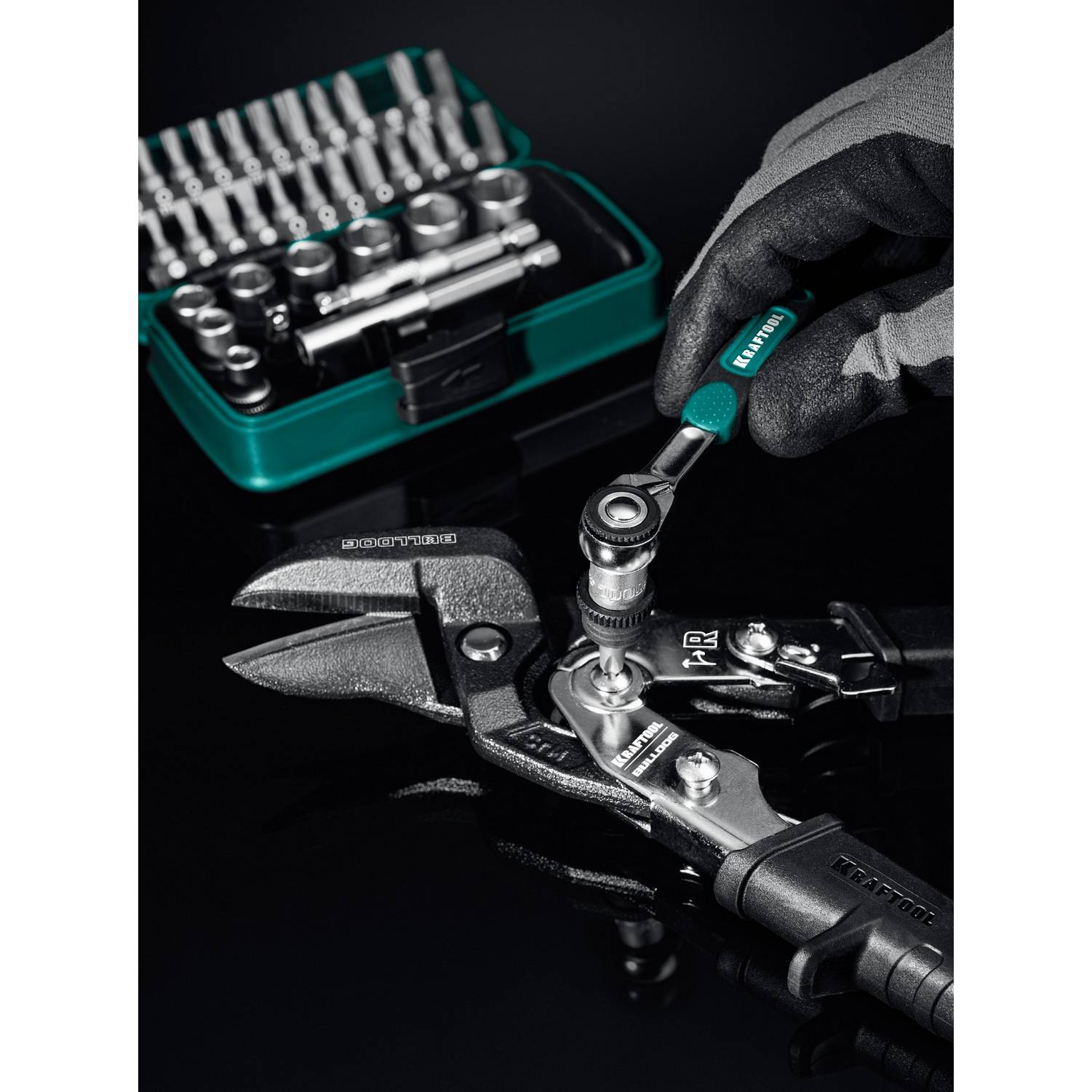 KRAFTOOL  X-Drive 35, универсальный набор инструмента 1/4" 35 предм.  {27974}