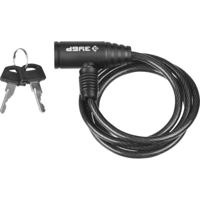 Замок ЗУБР "СТАНДАРТ", тросовый, 2 ключа в комплекте, длина троса 950мм, d 6мм {37269-95}