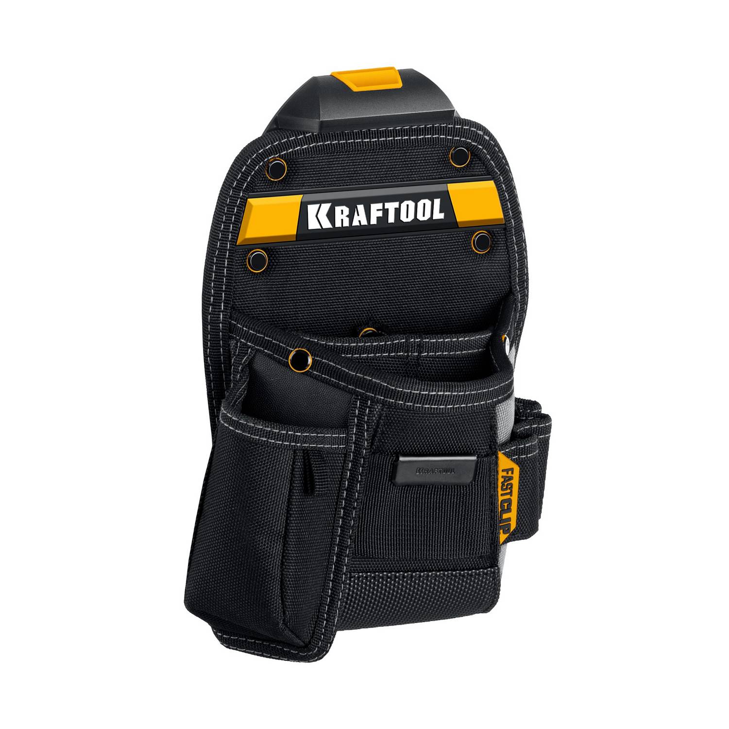 KRAFTOOL  KP-8 с быстросъёмным креплением FastClip, 8 карманов и петель, 170 х 260 мм, поясная сумка  {38776}