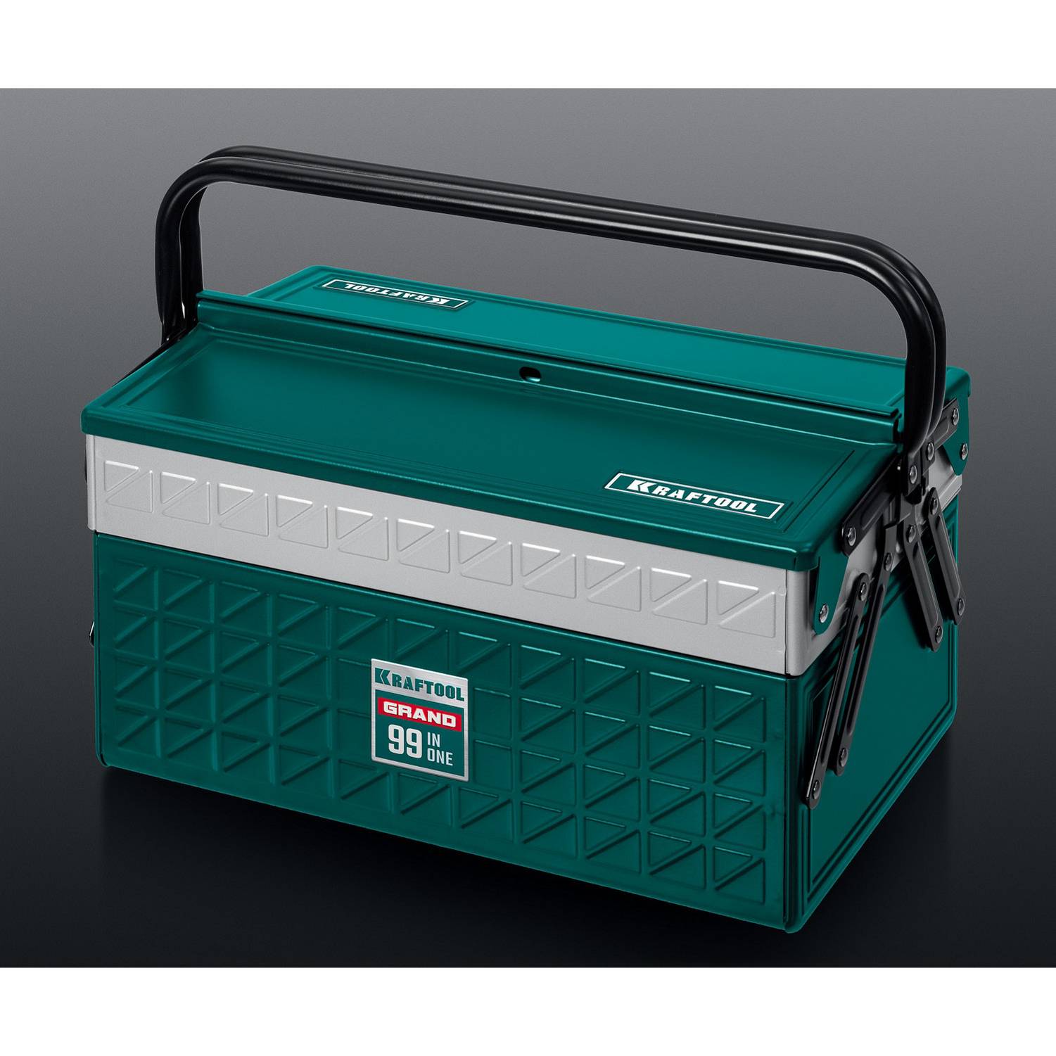 KRAFTOOL  GRAND-99, 99 предм., (1/2"+1/4"), Универсальный набор инструмента  {27978-H99}