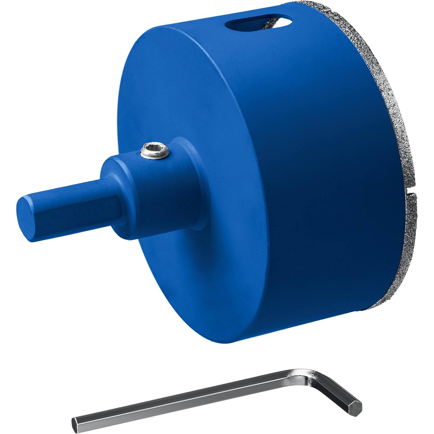 Коронка алмазная с центрирующим сверлом для дрели d 115 мм по керамике и стеклу, Р60, трехгр хвостовик, ЗУБР Профессионал