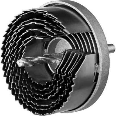 STAYER 7 шт(26-64/23мм), пила сегментная наборная по дереву, 26-32-38-45-50-56-64х23мм {2956-1}