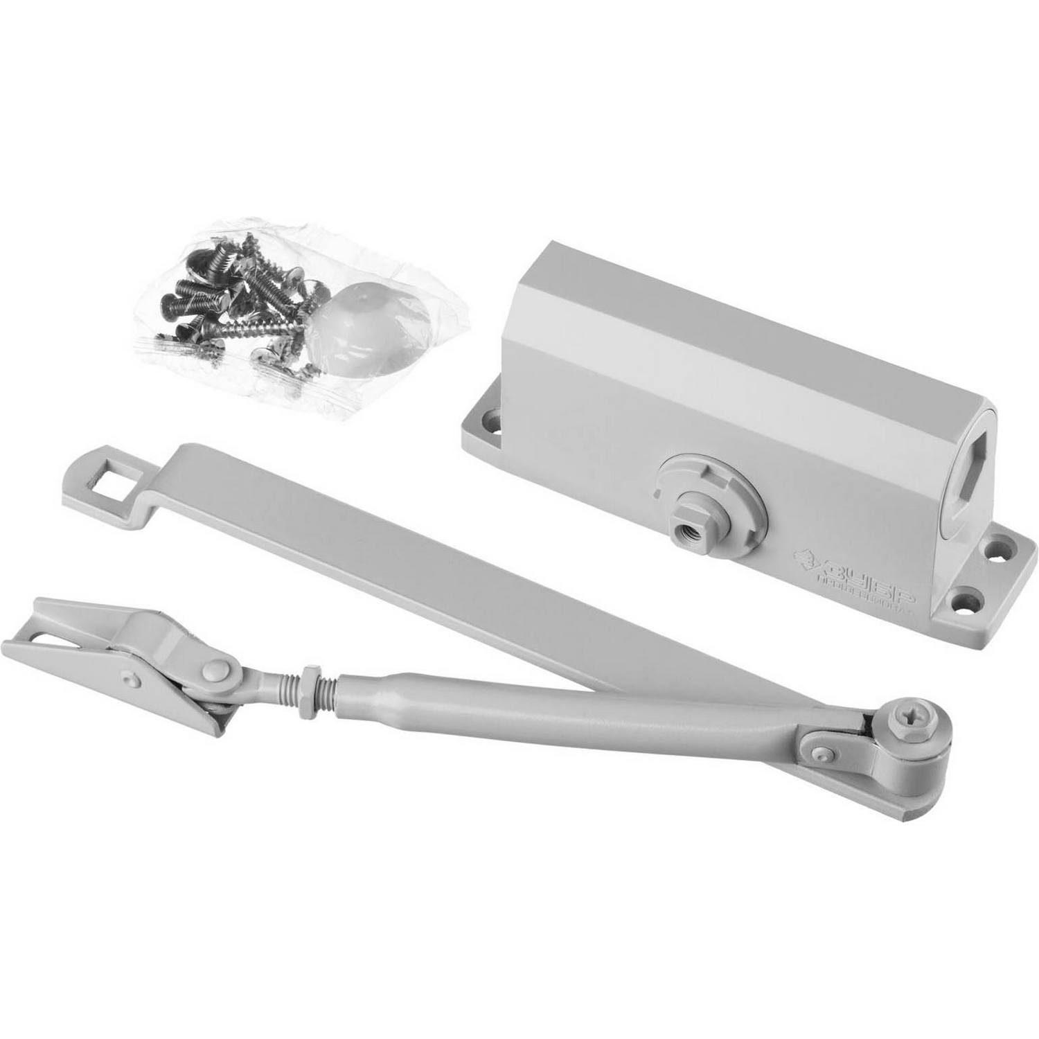 Доводчик дверной ЗУБР "Профессионал", для дверей массой до 80 кг, цвет белый {37911-80}