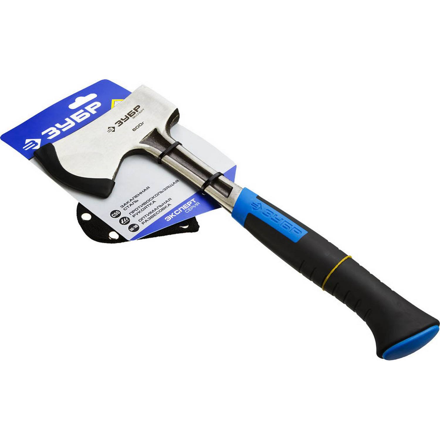 Топорик ЗУБР туристический с фиберглассовой рукояткой, 0,6кг {20643-06}